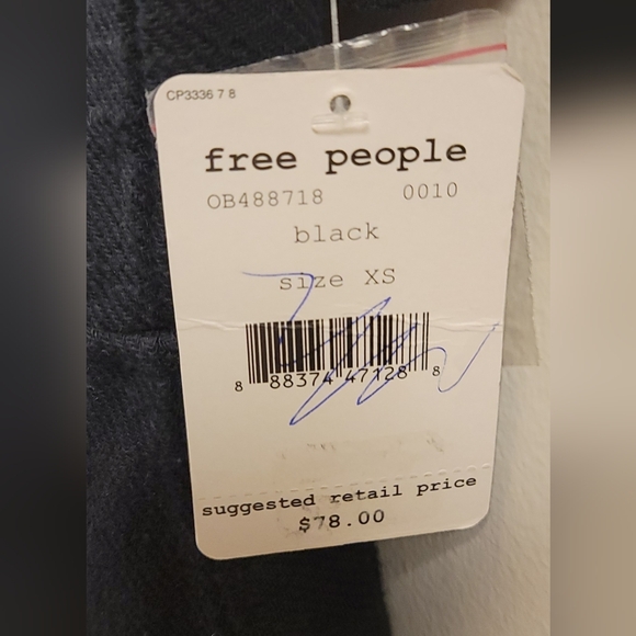 C- NWT Free People More than A Mini gauze dress in black - Picture 4 of 5